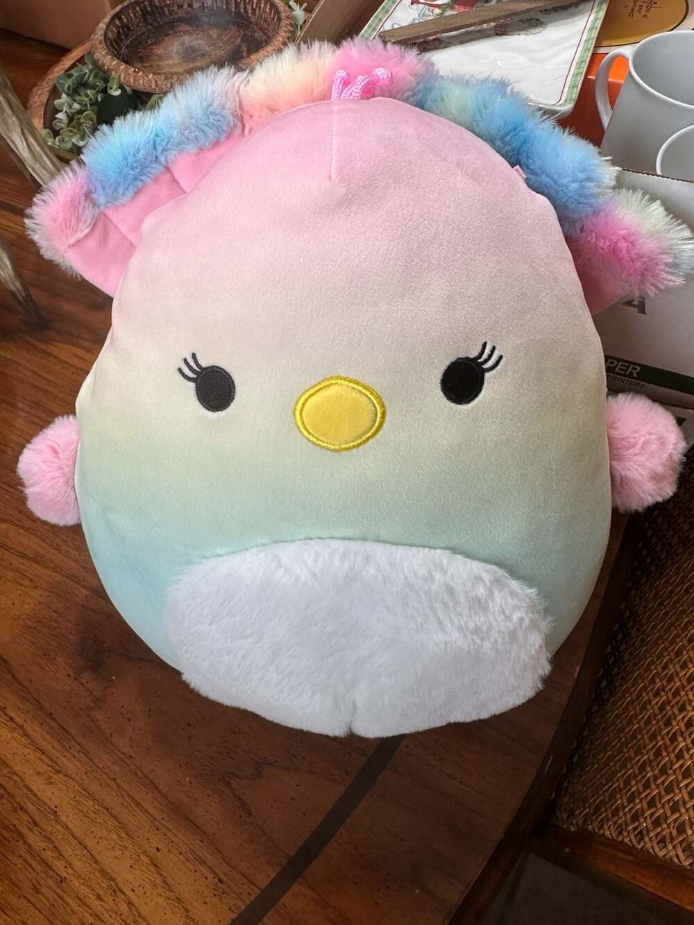 Squishmallows Briannika the Rainbow Peacock Plush Toy